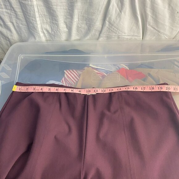 NWT VINCE Pants Plus Size Maroon Burgundy Purple Pull On Career Pants XXXL 3X - Picture 13 of 16